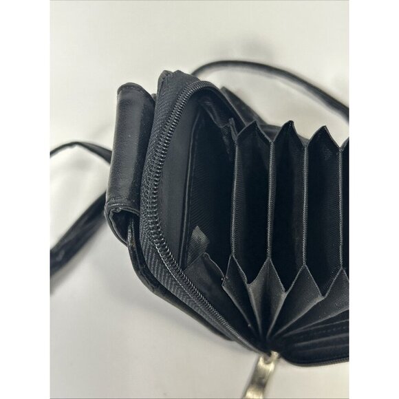 Vtg Buxton Leather Crossbody Bag Purse Wristlet Wallet Clutch Style Sac Mini Bag - Picture 9 of 9